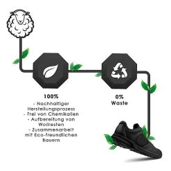 Giesswein Sport-Schuh Wool Cross X Women Sneakers Low - Schwarz Modell 2 -Giesswein 12481362 07