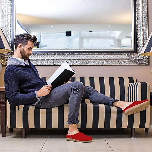 Giesswein Hausschuh Veitsch Hüttenschuhe - Rot 9 Giesswein Hausschuh Veitsch Hüttenschuhe - Rot – Bild 7