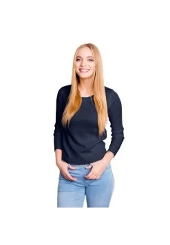 Giesswein WOLLPULLOVER RUNDHALS - Sweatshirt - Ocean Blue