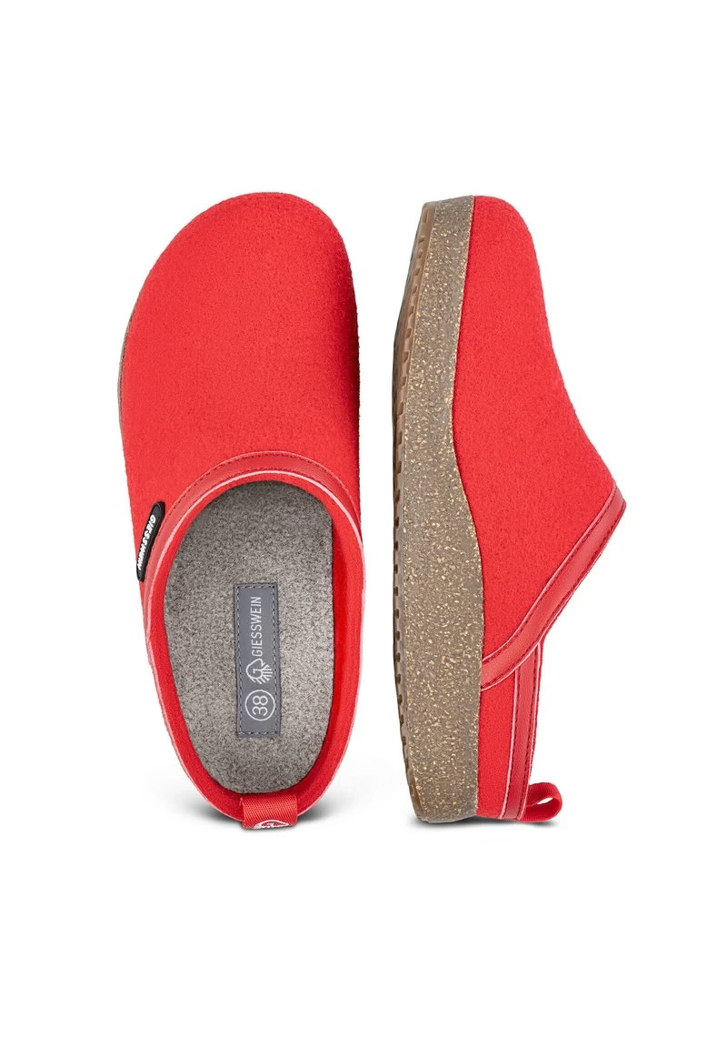 Giesswein WOOL CLOGS - Hausschuh - Rot 4 Giesswein WOOL CLOGS - Hausschuh - Rot – Bild 3