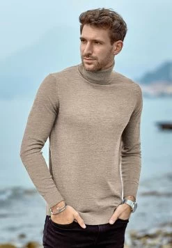 Giesswein LIGHT ROLLKRAGEN - Strickpullover - Sandmelé -Giesswein c70f78e9a39d49aeac28501b0ef4d1e1 1