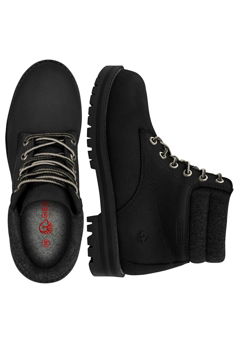 Giesswein LEATHER MERINO BOOT - Schnürstiefelette - Schwarz 6 Giesswein LEATHER MERINO BOOT - Schnürstiefelette - Schwarz – Bild 4