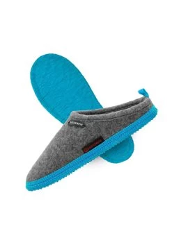 Giesswein WOOLPOPS - Hausschuh - Hellgrau Türkis -Giesswein ddf0638610c44ea5b34aa739ec491eec